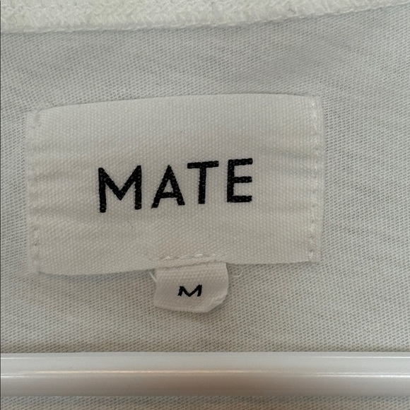 Mate Tops - Mate Women's White Crewneck T-Shirt Size Medium